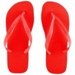 Red Flip Flops