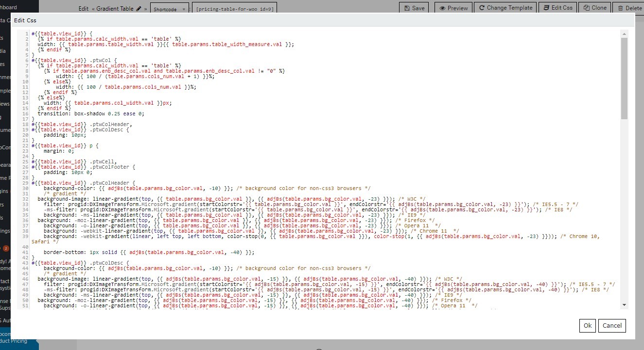 css editor window