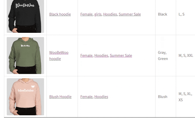 Show private products feature