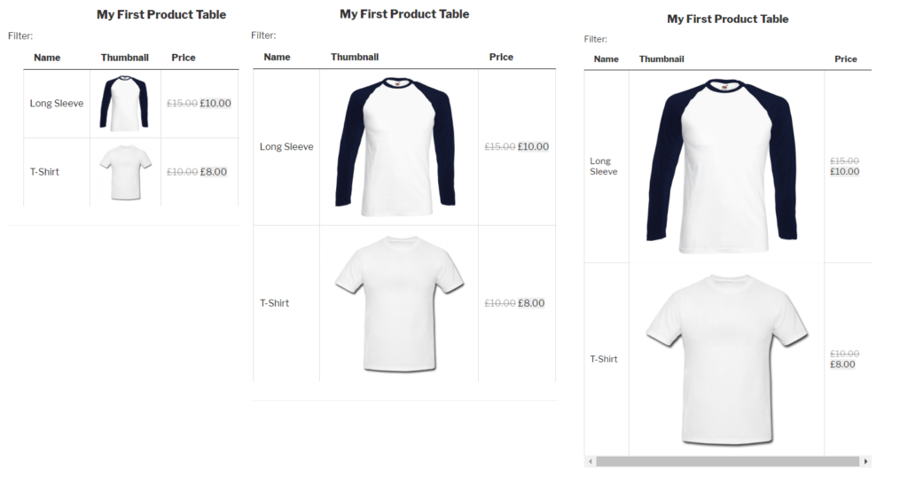 Size thumbnail example