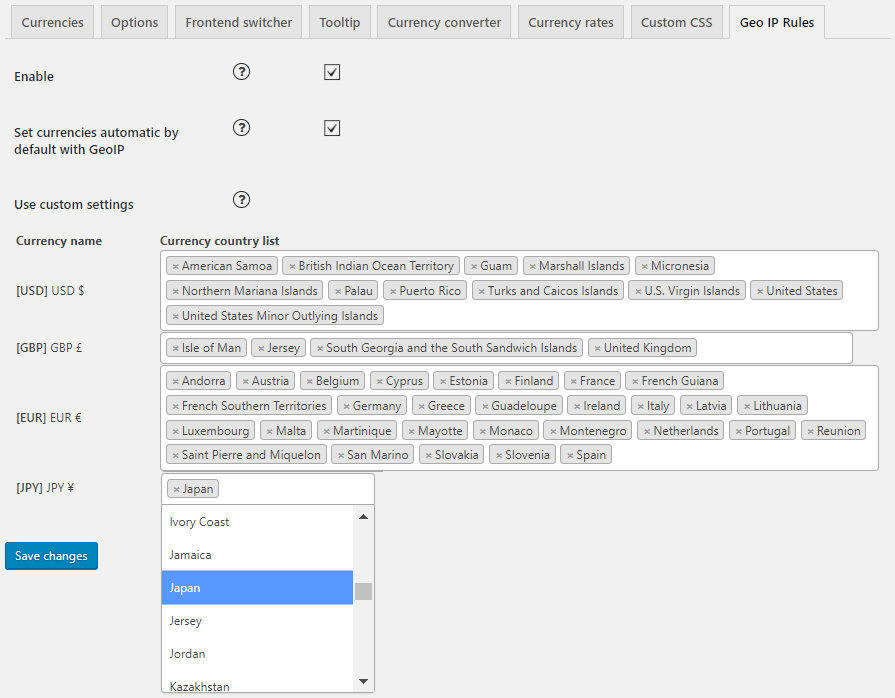 Ip currency plugin