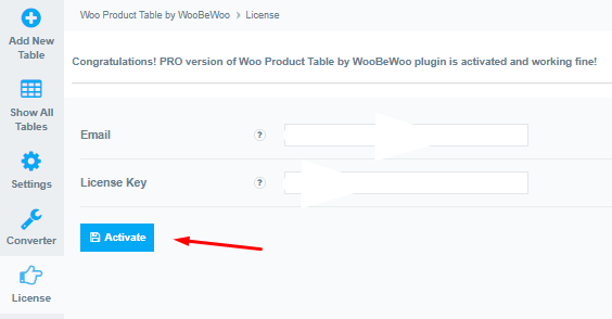 Activate Plugin