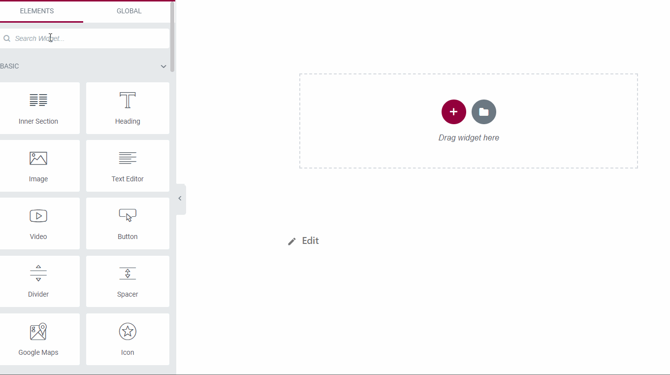 Elementor widget