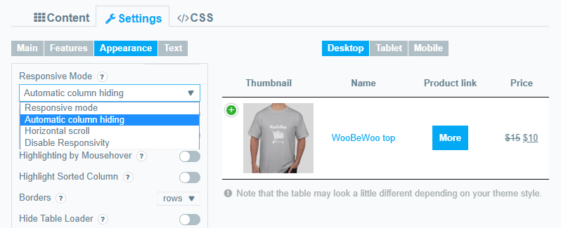 Fully responsive