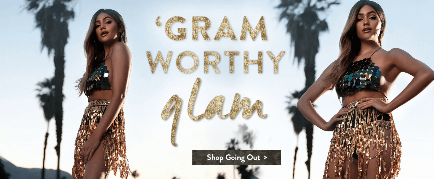 boohoo advertising example for women