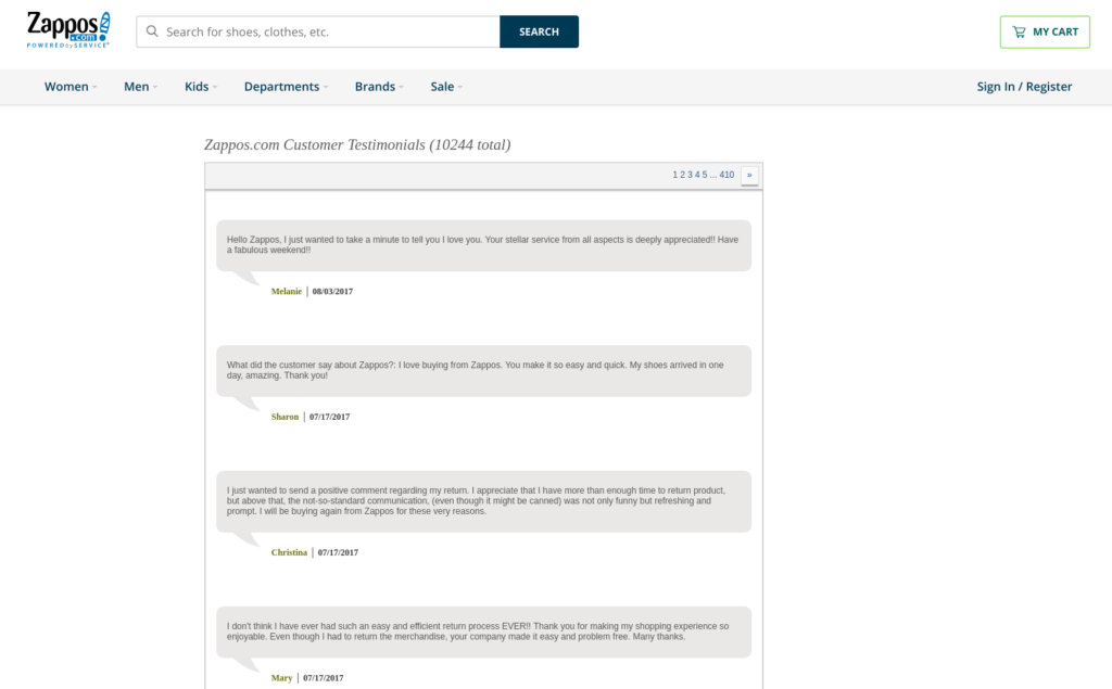 Reviews and feedbacks