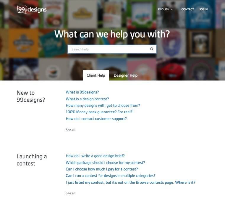 FAQ page