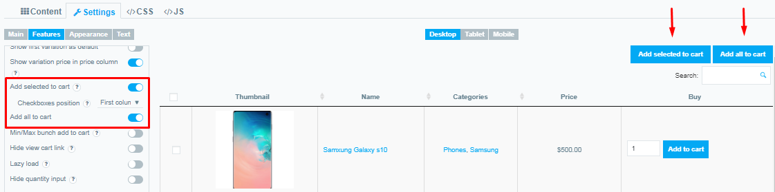  Feature Tab