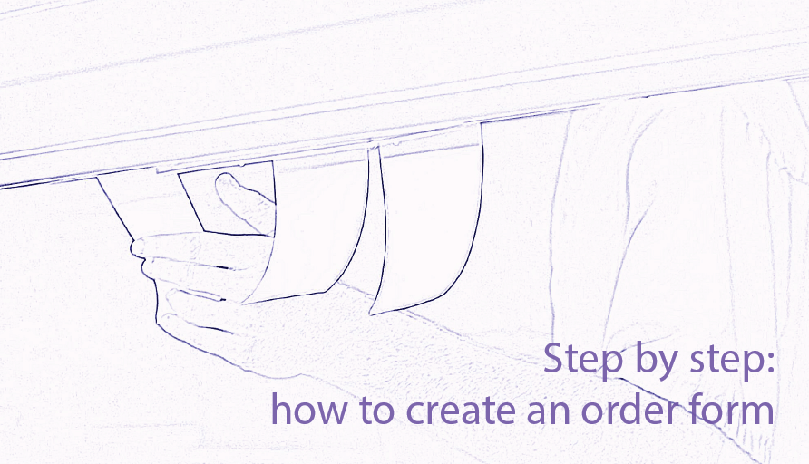 create an order form