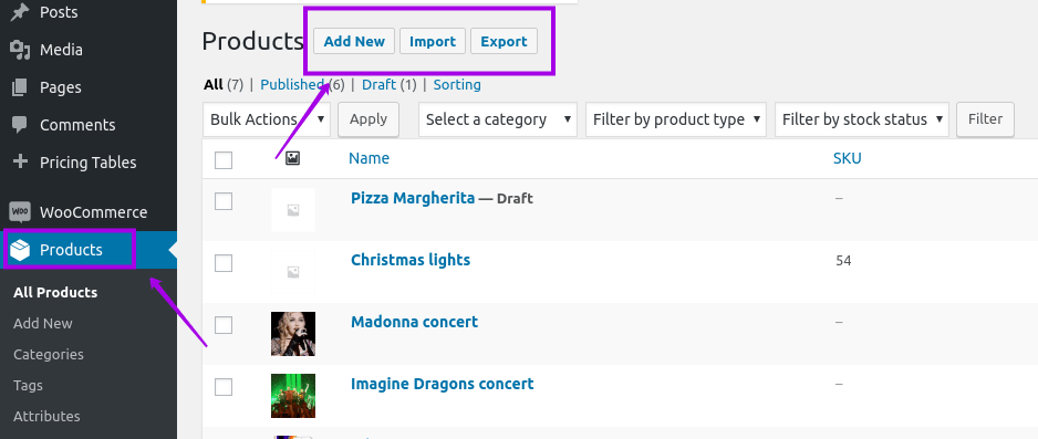 create new product
