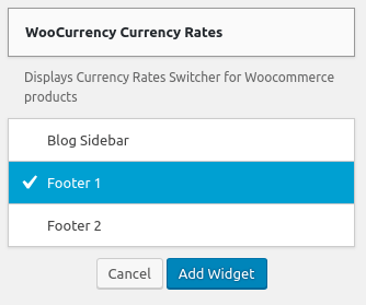 Add widget