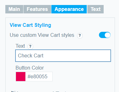 View Cart Style