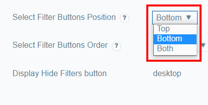 Clear button position