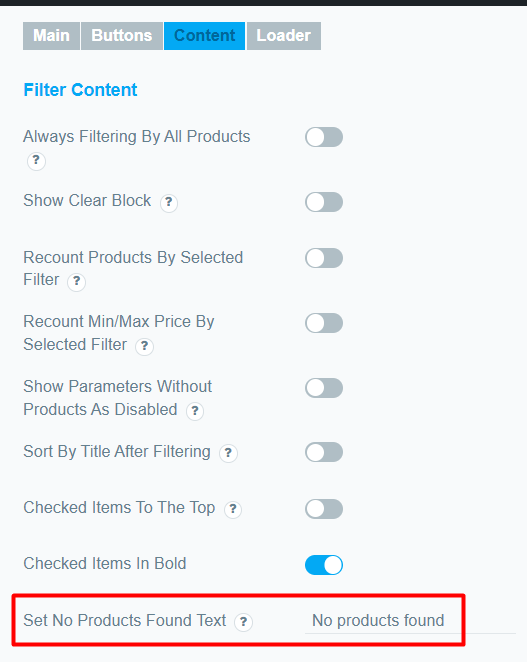 No products found