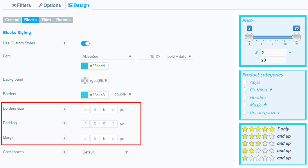 Blocks Design