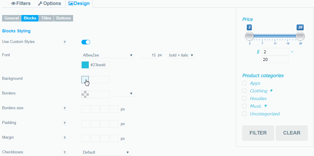 Blocks Design