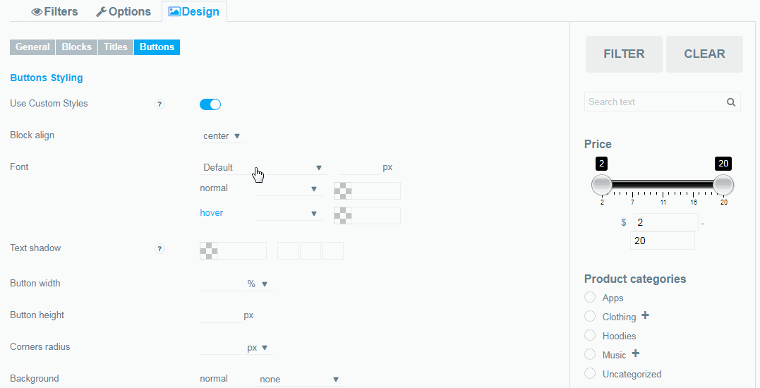 Buttons Design