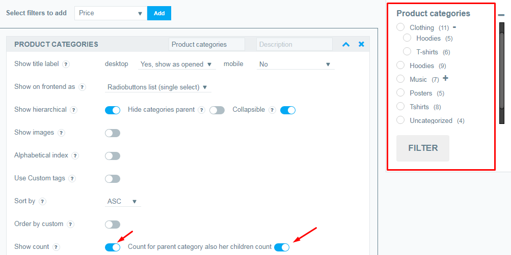 product Filter
