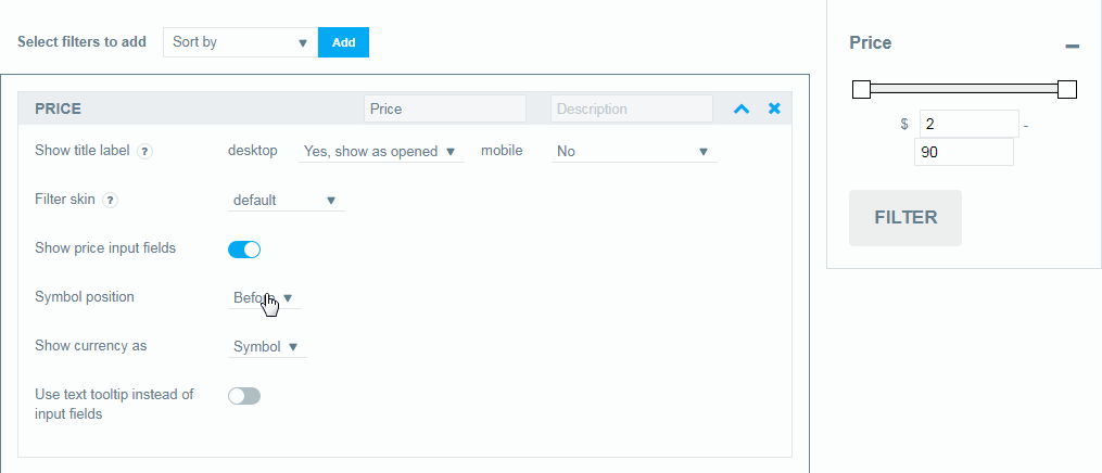 Input Fields Settings