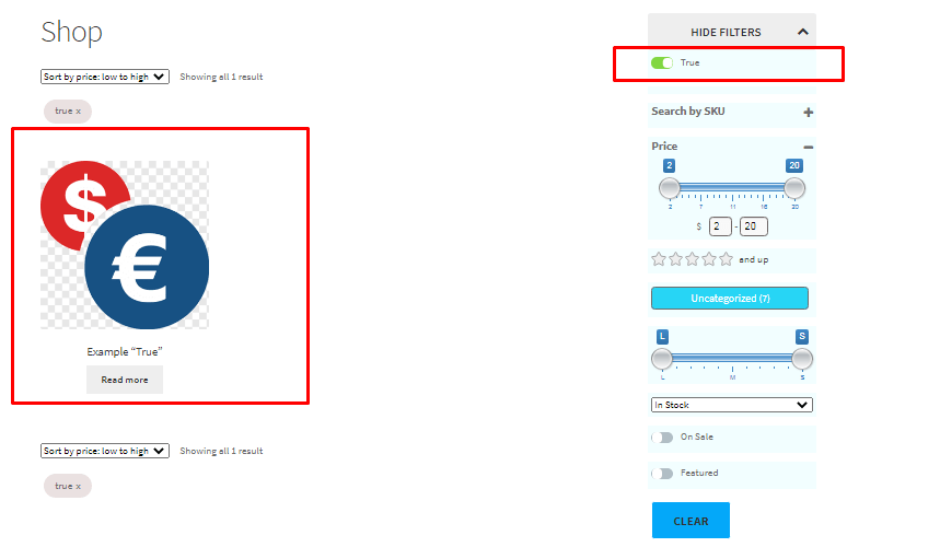 Example frontend work