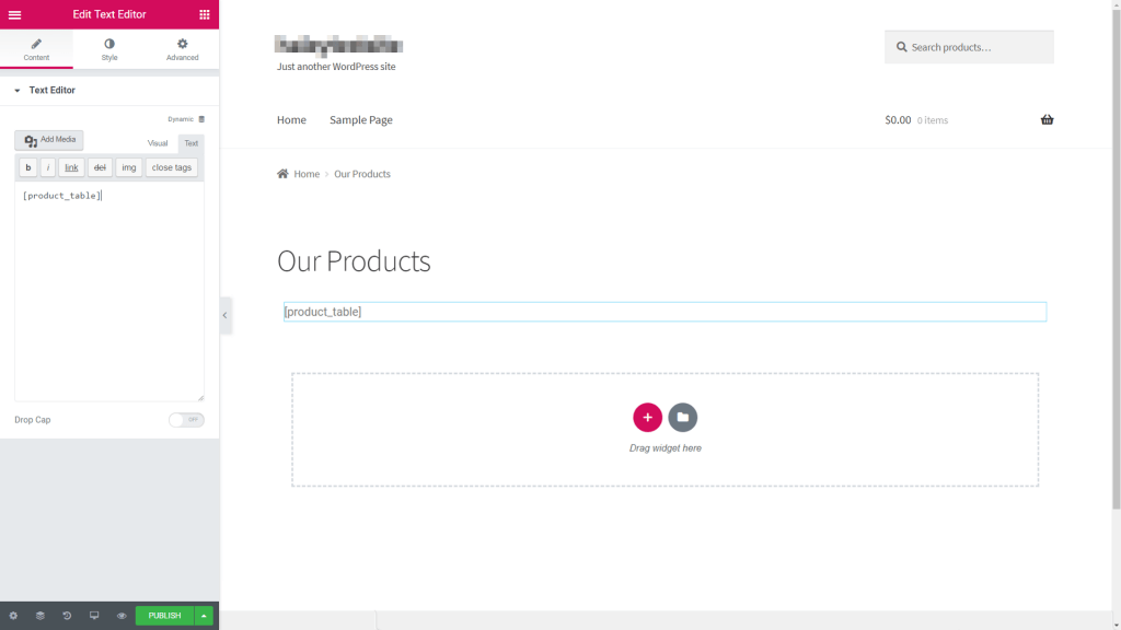 Add product table