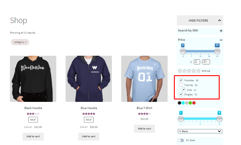 select multiple options