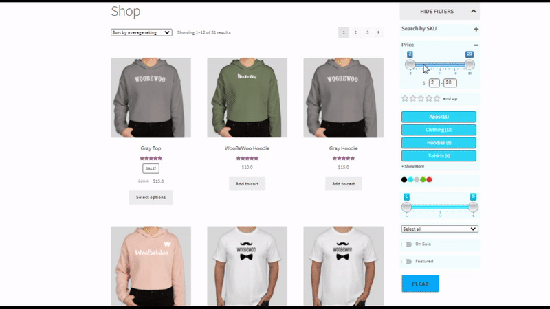 Ajax Product Filter
