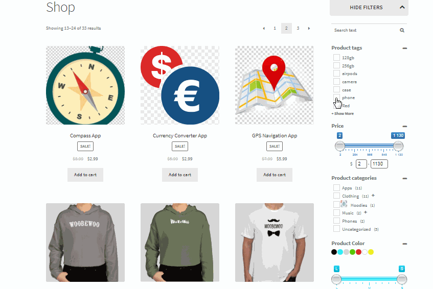 example frontend