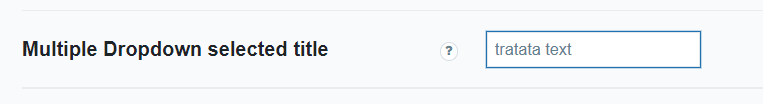 Multiple dropdown text