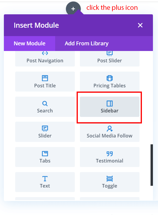 Sidebar Module