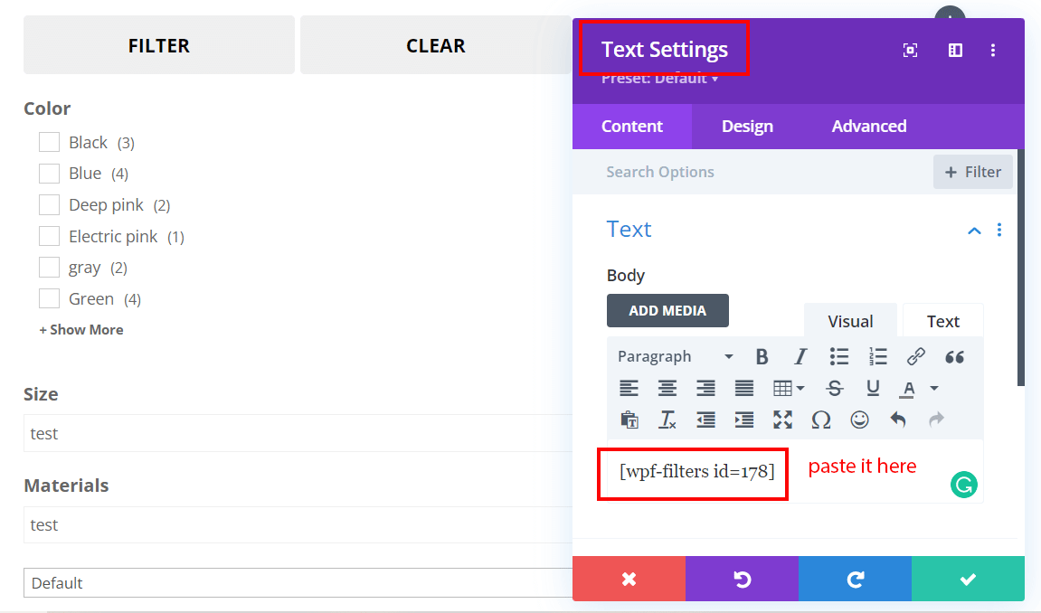 Text Module