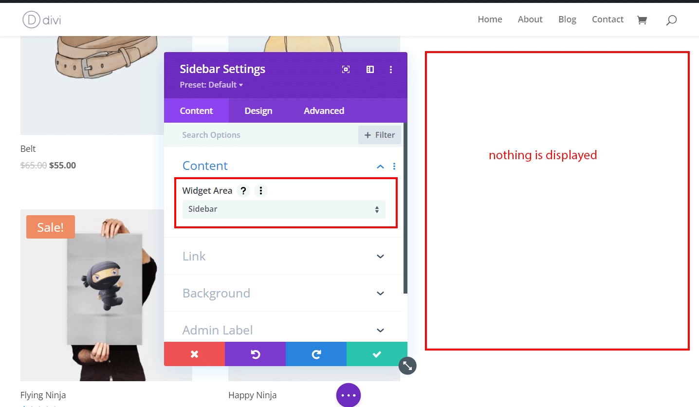 Divi Sidebar