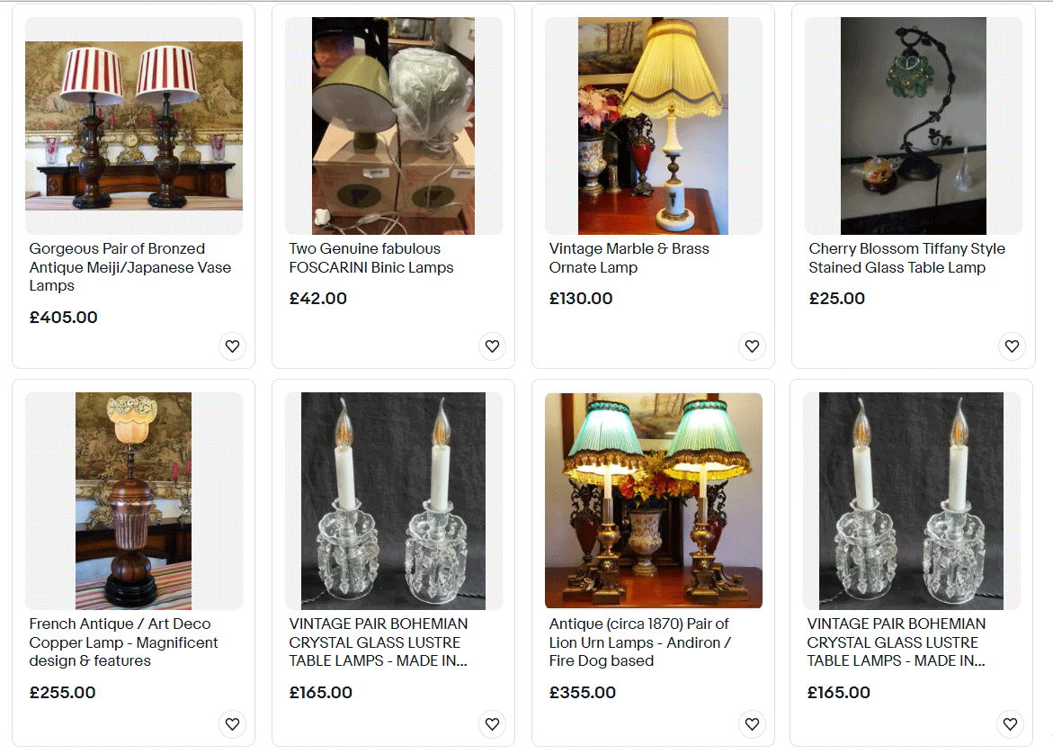 product list sample