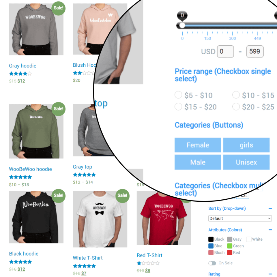 shop filter by woobewoo