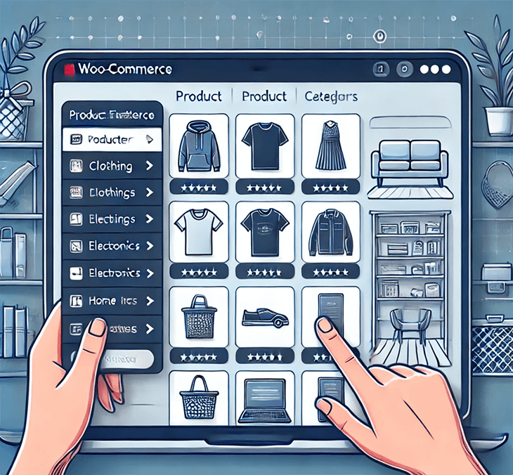 Filter on the e-store page