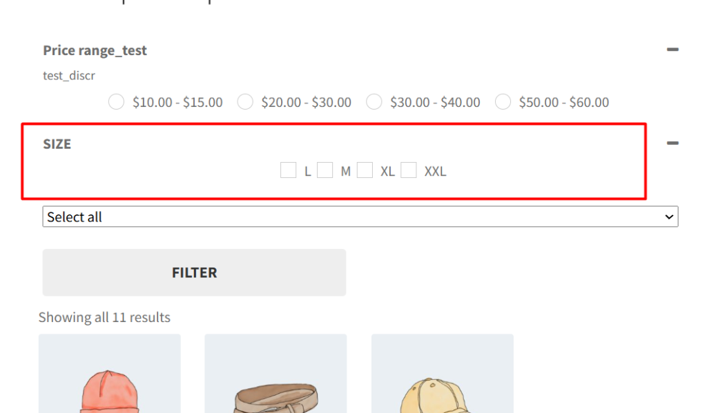How to Configure CSS for Product Filter?