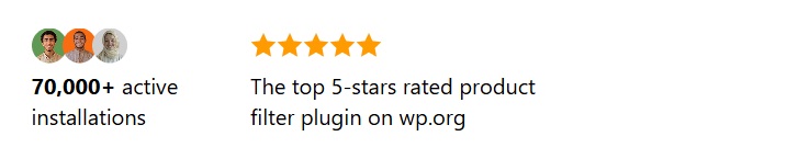 Product Filter for WooCommerce Tech and electronic Stores - 70,000+ active installations